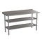 Emma and Oliver NSF Certified Stainless Steel 18 Gauge Work Table with 1.5" Backsplash and 2 Undershelves